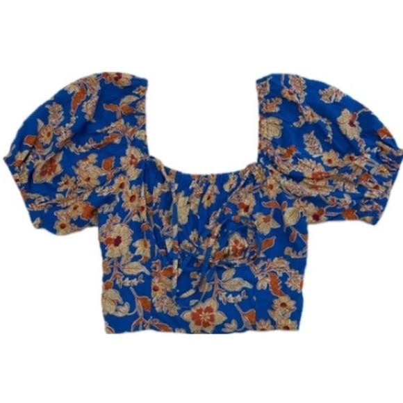 Jessica Simpson SET: Irin Top/Jildie Skirt, Southern Beauties Blue/Orange XS NWT - Picture 8 of 16